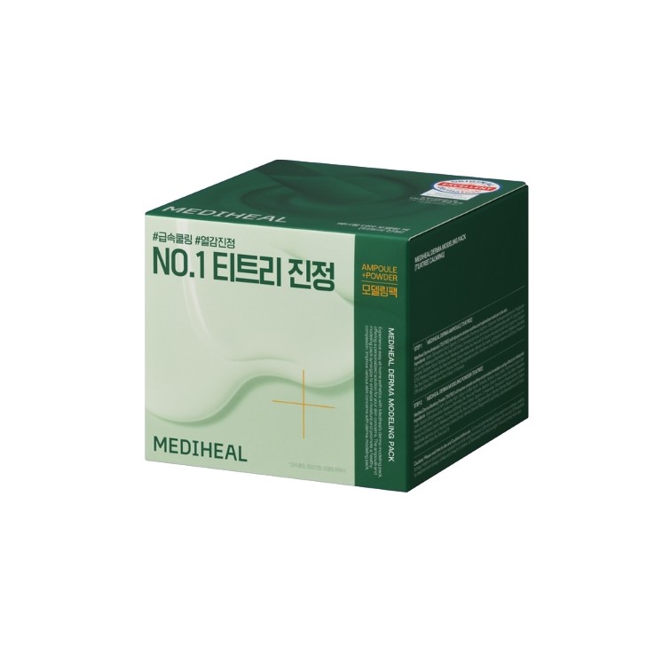 Mediheal Derma Modeling Tea Tree Soothing Facial Care Set: Facial Ampoule + Peel-Off Mask