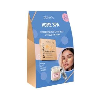 Pilaten Home Spa hydro Gel Eye Patches 60 pcs + Mini Soy Candle