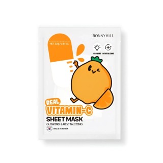 BonnyHill Real Vitamin C rozświetlająca Maseczka do twarzy w płachcie 1 sztuka