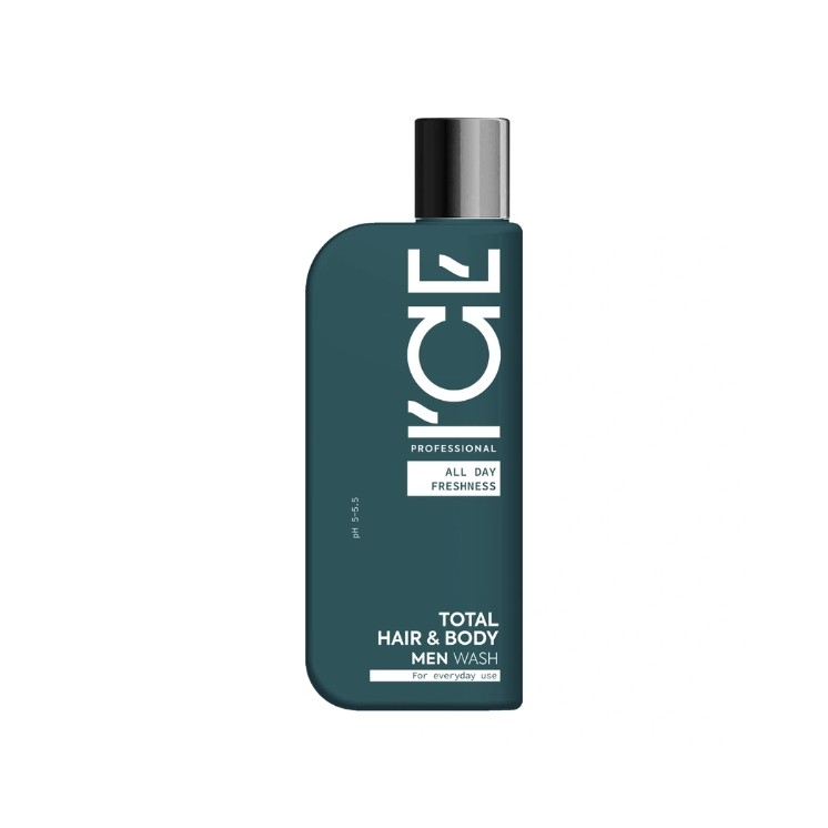 Ice Professional Men Total Hair & Body Wash 2in1 Shampoo and body wash for men 250 ml