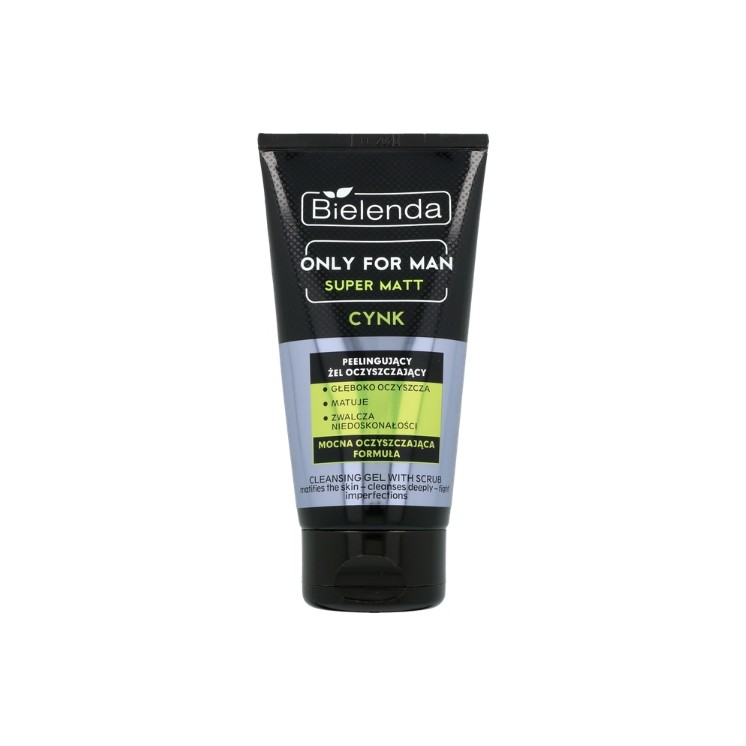 Bielenda ONLY FOR MEN Żel peelingujący do mycia twarzy SUPER MAT dla mężczyzn 150 g
