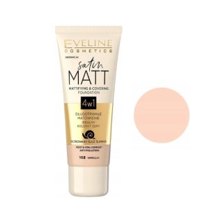 Eveline Satin Matt Podkład matujący /102/ Vanilla 30 ml