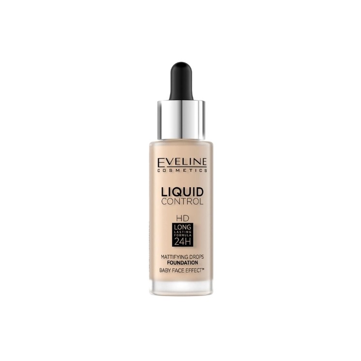 Eveline Liquid Control Podkład w Droperze /001/ Porcelain 32 ml