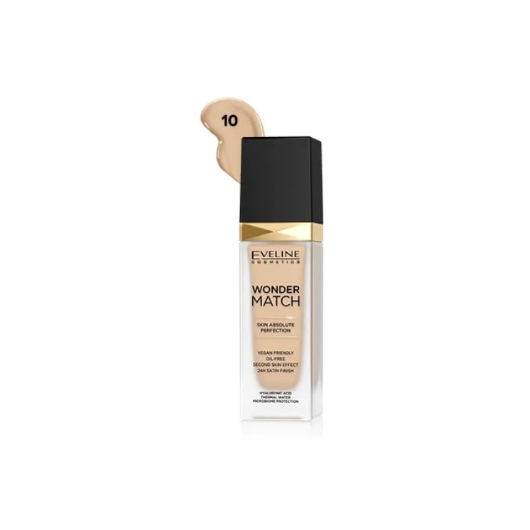 Eveline Wonder Match Luksusowy Podkład dopasowujący się /10/ Light Vanilla 30 ml