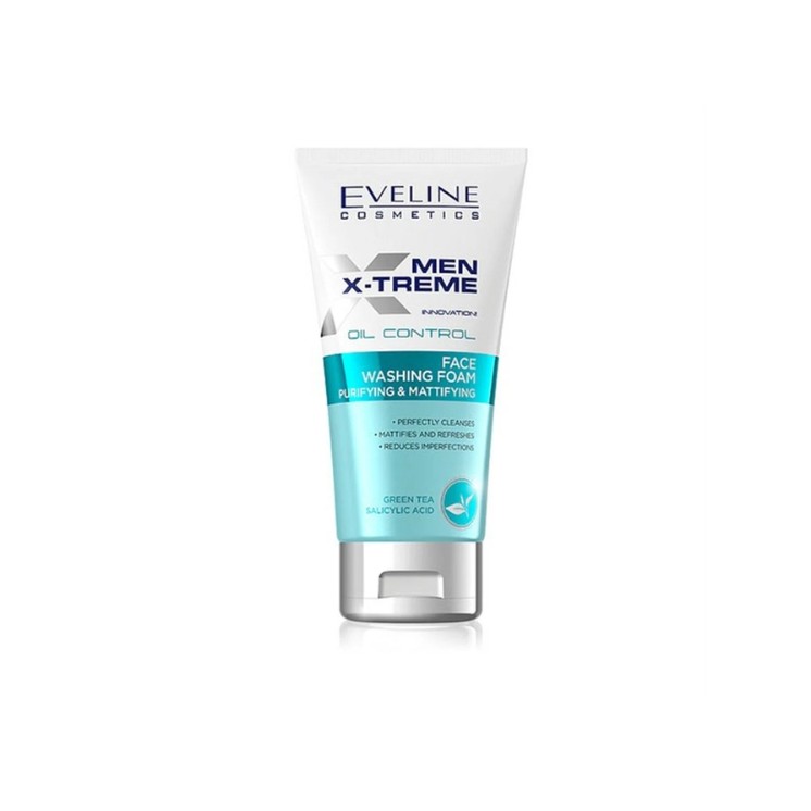 Eveline Men X-Treme Innovation ! Oil Control Cleansing and Mattifying Facial Wash Foam 150 ml