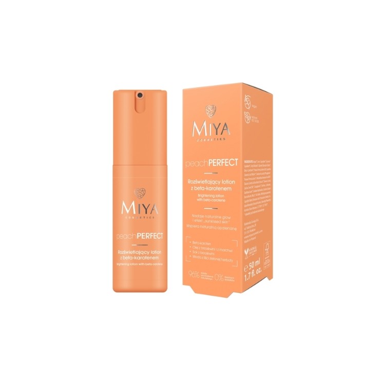 Miya Cosmetics peachPERFECT Illuminating Facial Lotion with Beta-Carotene 50 ml