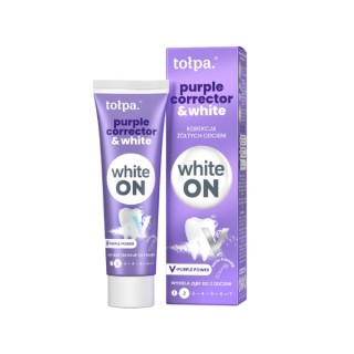 Tołpa White On Purple Corrector & White Toothpaste with purple pigment 75 ml