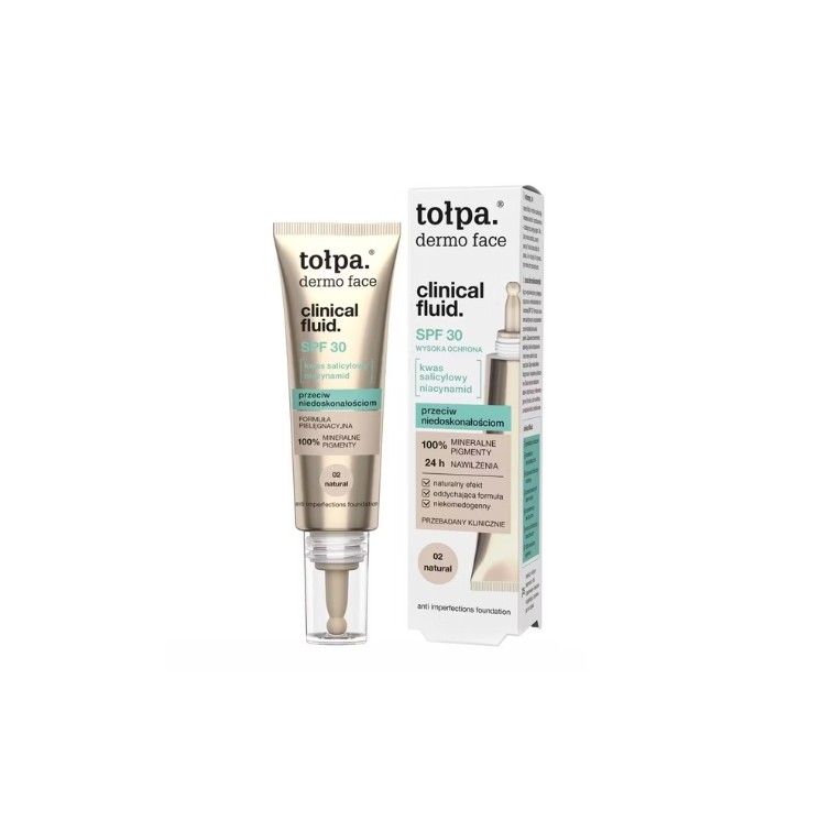Tołpa Dermo Face Clinical Fluid Anti-Imperfection Foundation SPF30 /02/ Natural 25 ml