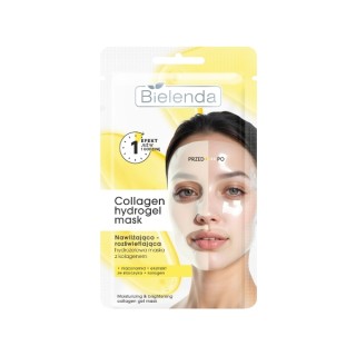 Bielenda Collagen Hydrogel Mask moisturizing and brightening face mask 1 piece
