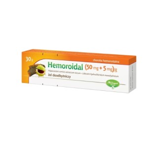 Hemorrhoidal (50 mg+ 5 mg)/g Rectal gel 30 g