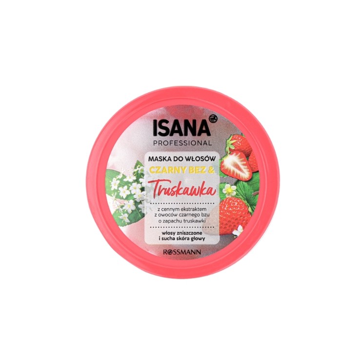 Isana Professional Elderberry & Strawberry Hair Mask 275 ml