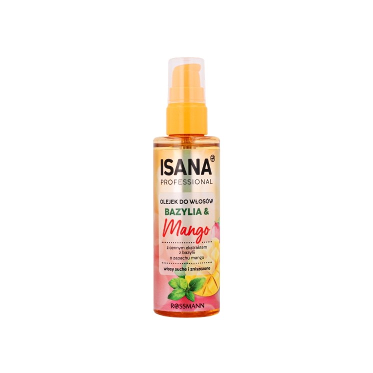Isana Professional Basil & Mango Oil for Dry and Damaged Hair 100 ml