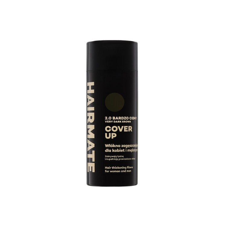 Hairmate Cover Up Cellulose Fibers for Hair Thickening /2/ Very Dark Brown 22 g