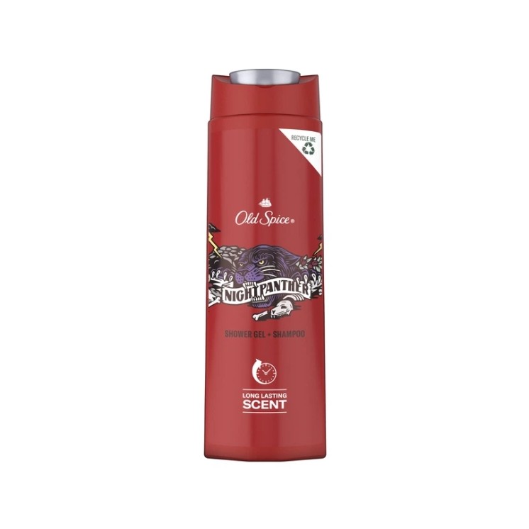 Old Spice Żel pod prysznic i Szmpon do włosów Night Panther 400 ml