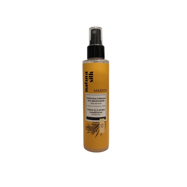 Marion Natura Silk 2-fazowa Odżywka bez spłukiwania do włosów łamliwych 150 ml 