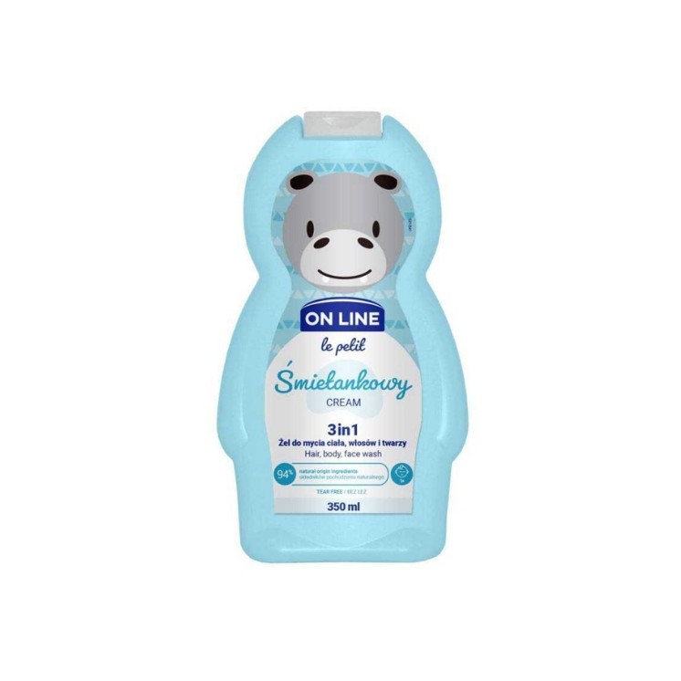 On Line Le Petit Creamy Body, Hair and Face Wash Gel for Children 350 ml