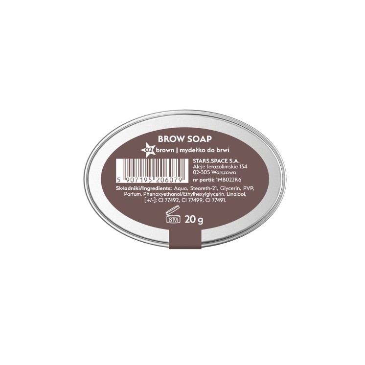 Stars from the Stars Brow Soap Mydełko do brwi /02/ Brąz 20 g