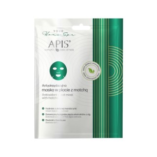 Apis Your Home Spa Antioxidant Sheet Mask with Matcha 1 pc.
