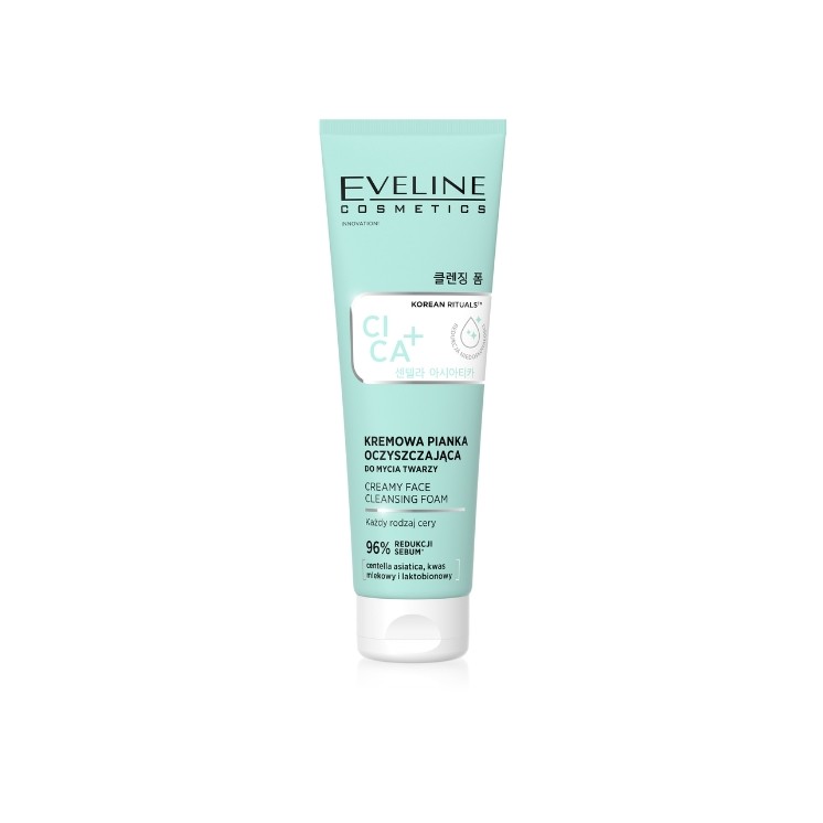Eveline Korean Therapy Cica+ kremowa Pianka do mycia twarzy 125 ml