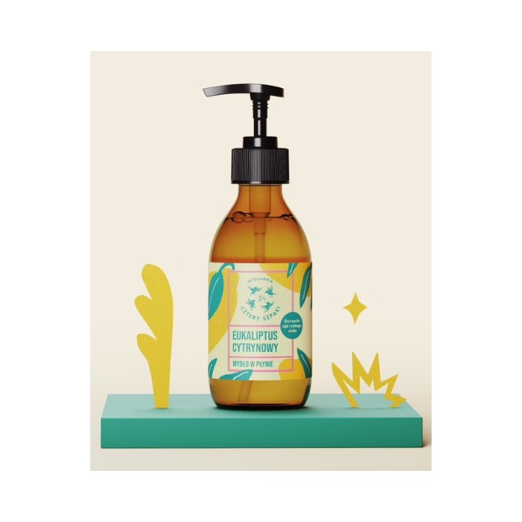 Mydlarnia Cztery Szpaki natural liquid soap Eucalyptus Lemon 300 ml