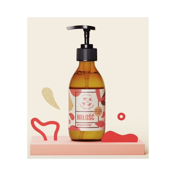 Mydlarnia Cztery Szpaki natural liquid soap Love 300 ml