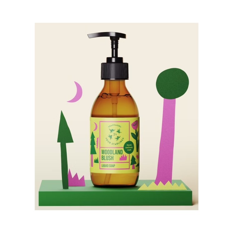 Mydlarnia Cztery Szpaki natural Woodland Blush liquid soap 300 ml