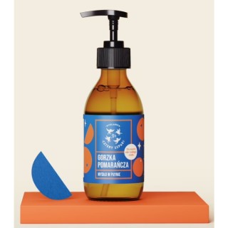 Mydlarnia Cztery Szpaki naturalne Mydło w płynie Gorzka Pomarańcza 300 ml