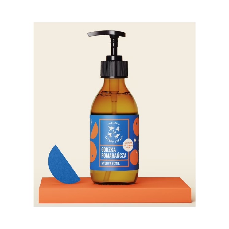 Mydlarnia Cztery Szpaki natural Bitter Orange liquid soap 300 ml