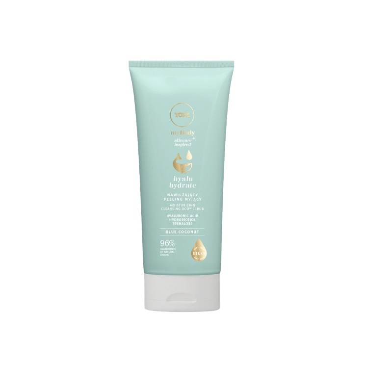 YOPE myBODY Hyalu Hydrate nawilżający Peeling do ciała Blue Coconut 200 ml