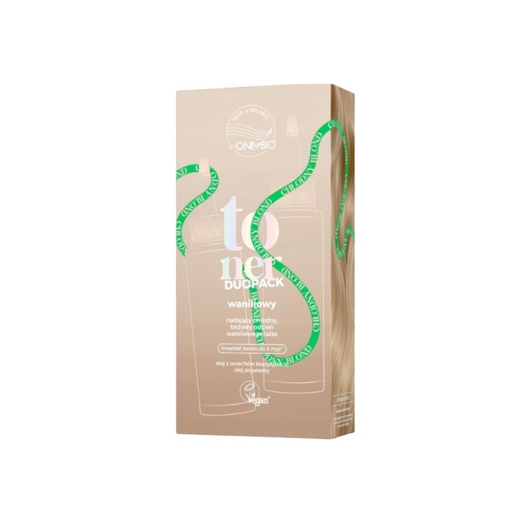 OnlyBio Hair in Balance Duo Pack Toner do włosów Waliniowy 2x100 ml