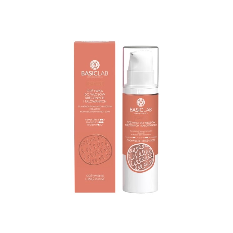 BasicLab Capillus Conditioner for Curly and Wavy Hair 250 ml