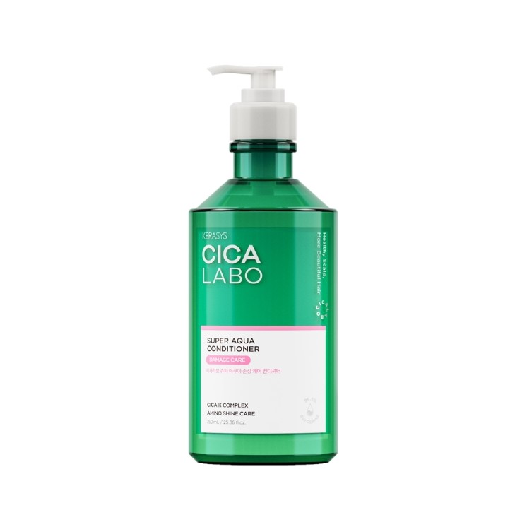 Kerasys Cica Labo Super Aqua Conditioner for Dry, Damaged and Weakened Hair 750 ml