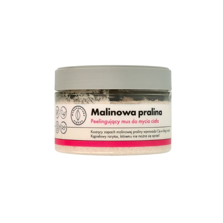 Manufaktura Piękna Exfoliating Body Washing Mousse Raspberry Praline 250 g