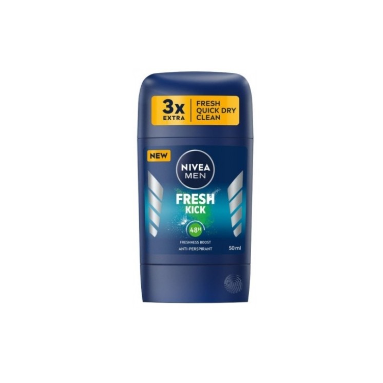 Nivea Men Black&White Fresh Kick Antyperspirant w sztyfcie 50 ml