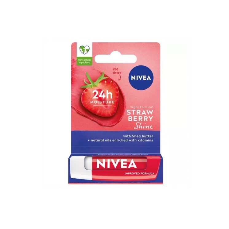 Nivea Protective Lip Balm Strawberry Shine 4.8 ml