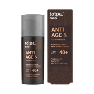 Tołpa Men Anti Age & Skin Barrier nawilżający Krem do twarzy przeciwzmarszczkowy 40+ 50 ml