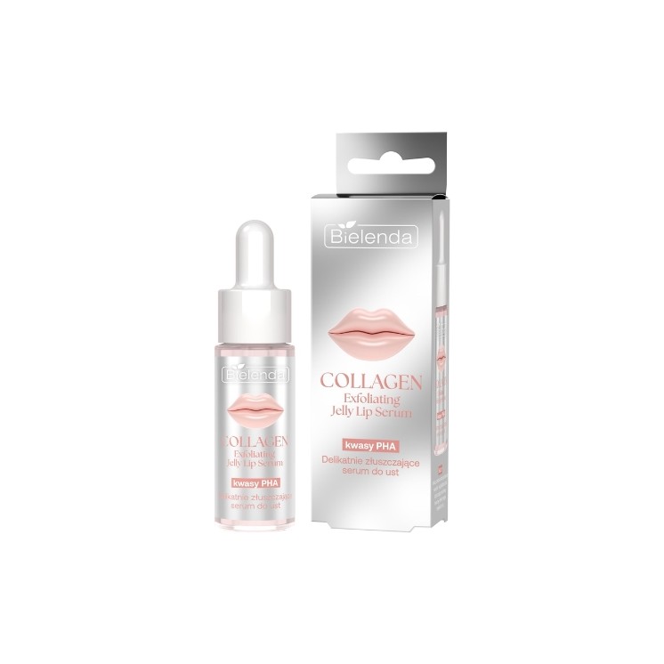 Bielenda Collagen Jelly Lip Mask gently exfoliating lip serum 10 ml