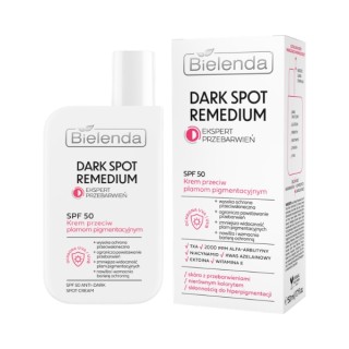 Bielenda Dark Spot Remedium Krem do twarzy przeciw plamom pigmentacyjnym SPF50 40 ml